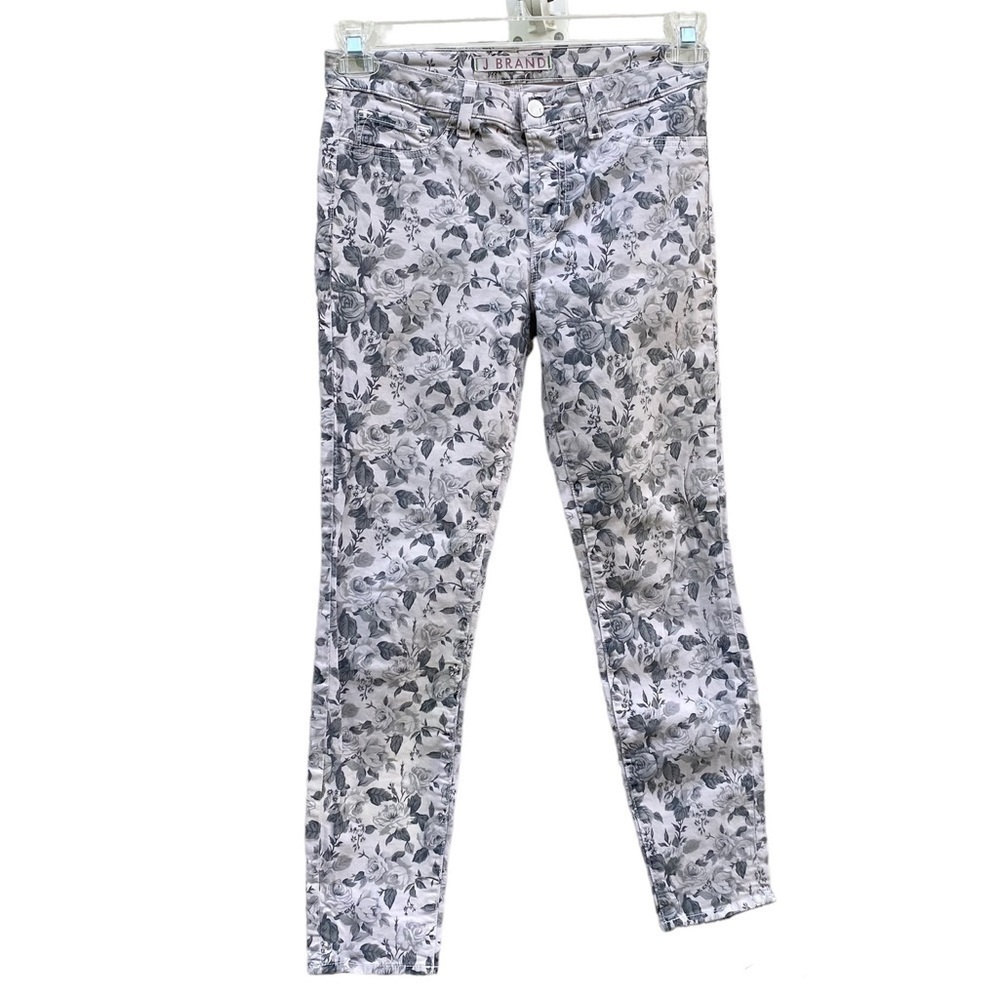 J Brand Sugar Cane Mini Floral Capri Jeans Size 27